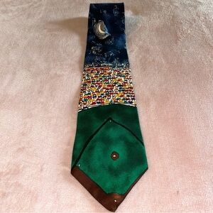 Save the Children baseball themed silk tie made in USA